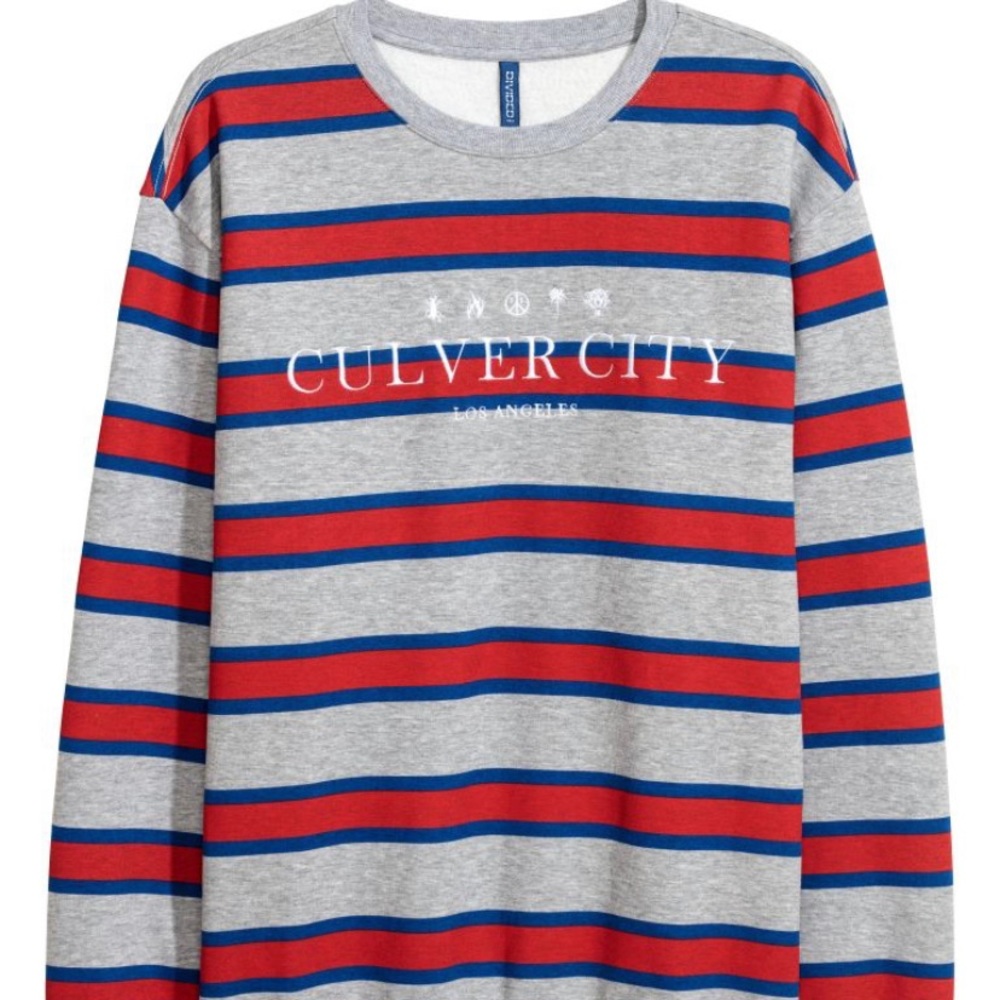 Culver City Red,blue and grey sweatshirt